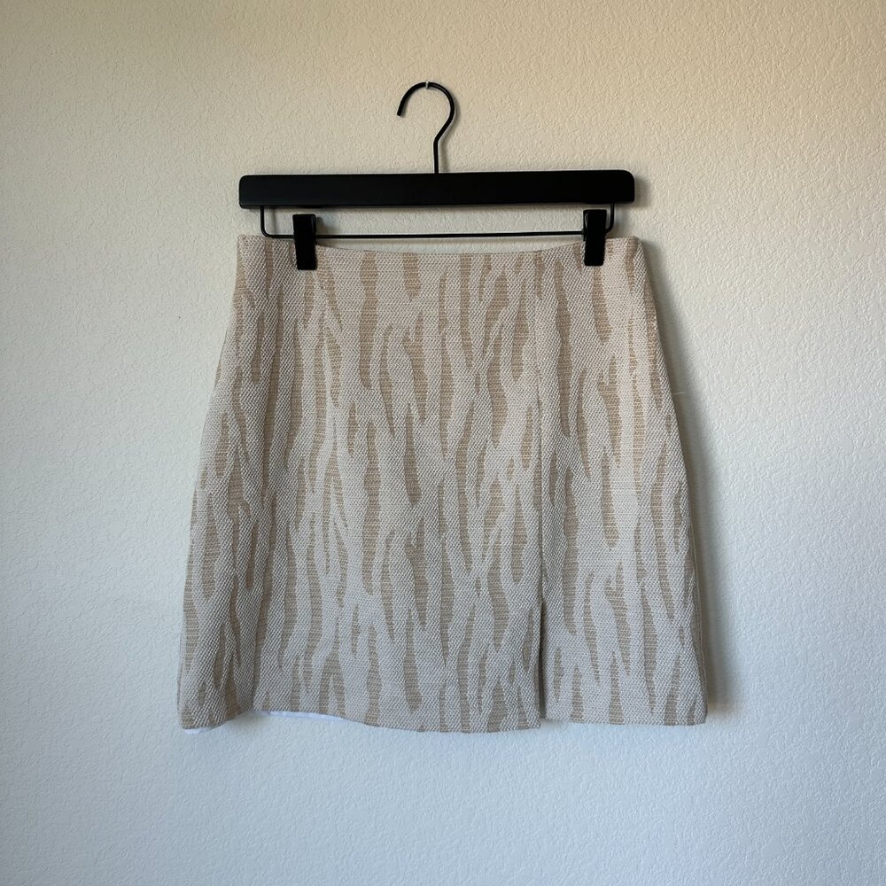 Kookai Women’s Cream And Beige Toronto Skirt Australian Label Size 8 US